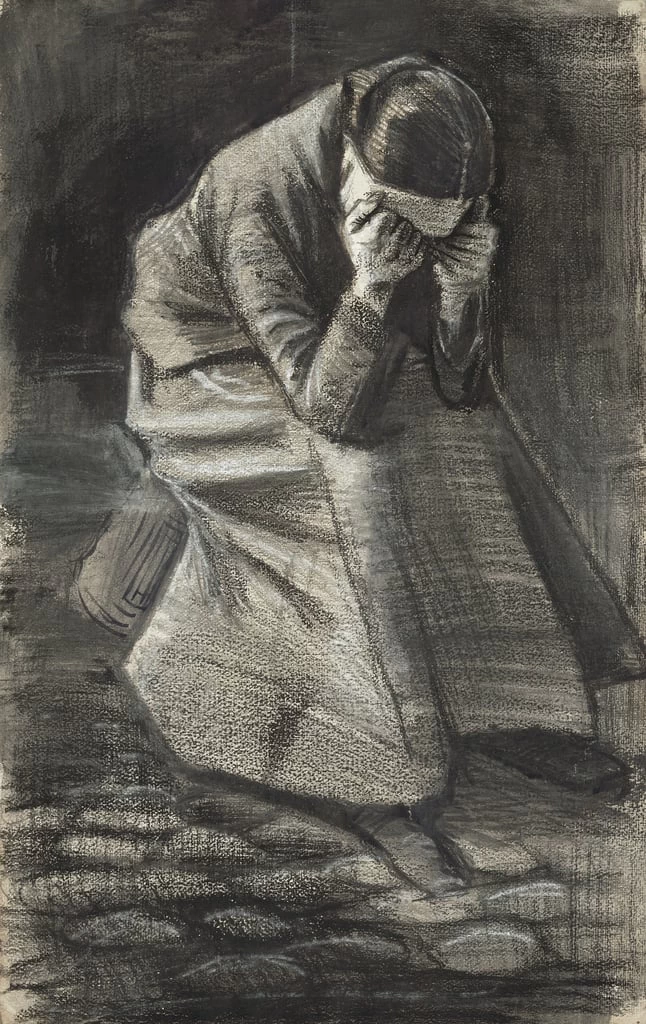  55-Vincent van Gogh-Donna piangente, 1883 - The Art Institute of Chicago 
